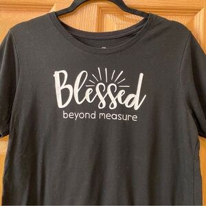 Black 'Blessed Beyond Measure' T-Shirt